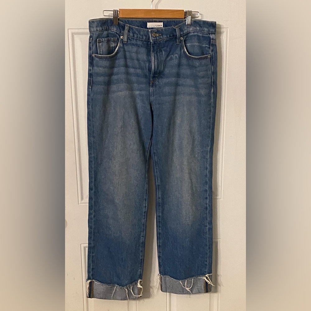 Loft The Slouchy Boyfriend Jeans